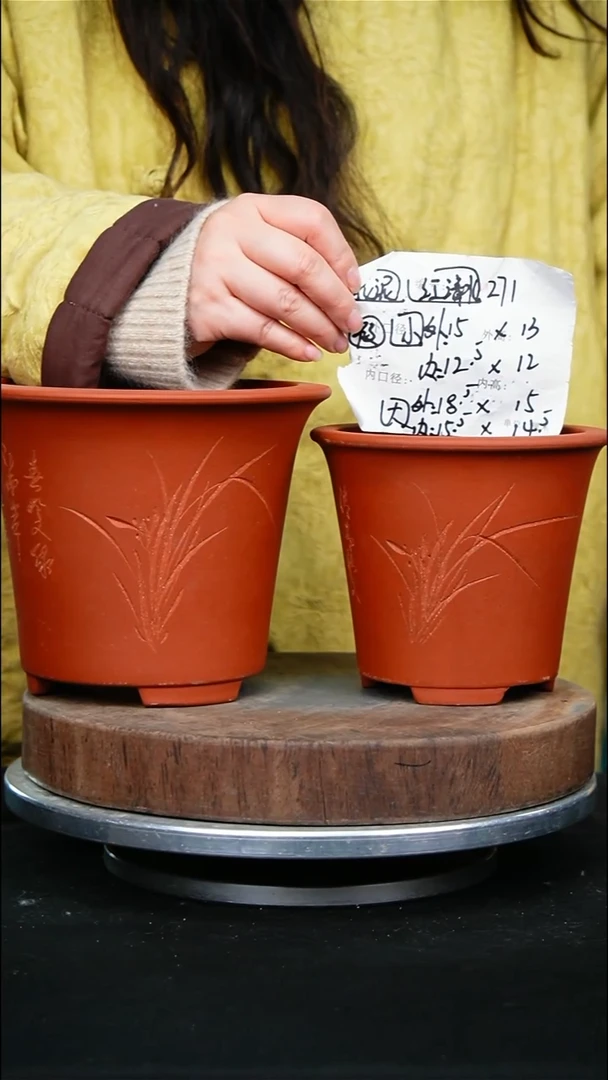 紫砂花盆271花泥紫砂花盆