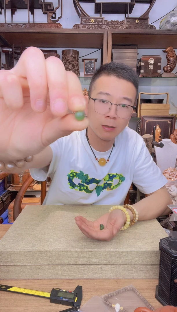 乌木类书架323碧莲花圆珠单颗