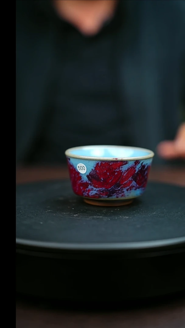 500#原矿钧瓷炉钧釉直口杯
