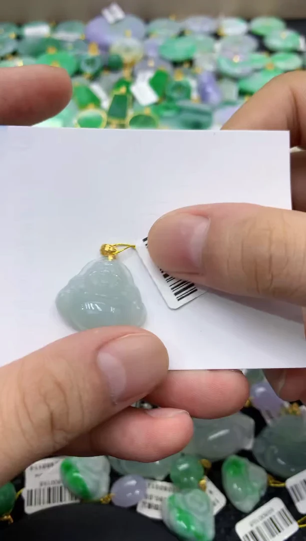 颈饰未镶嵌翡翠天然缅甸翡翠A货