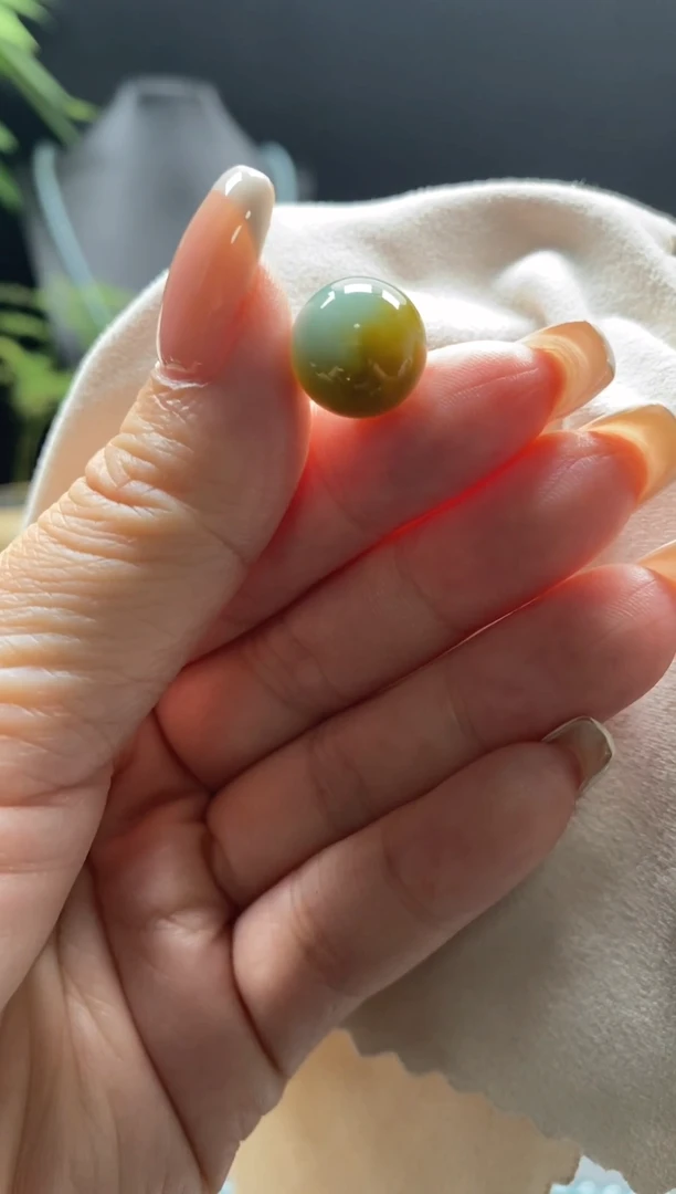 未镶嵌手链翡翠散珠卡12MM圆珠