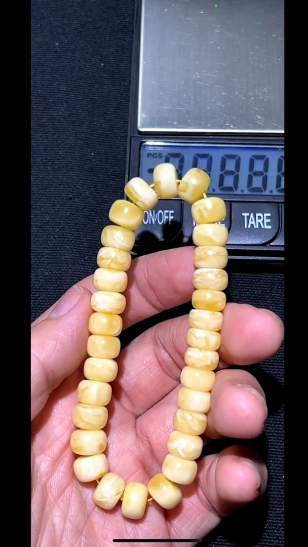 未镶嵌蜜蜡手串pz602-21蜜蜡手串