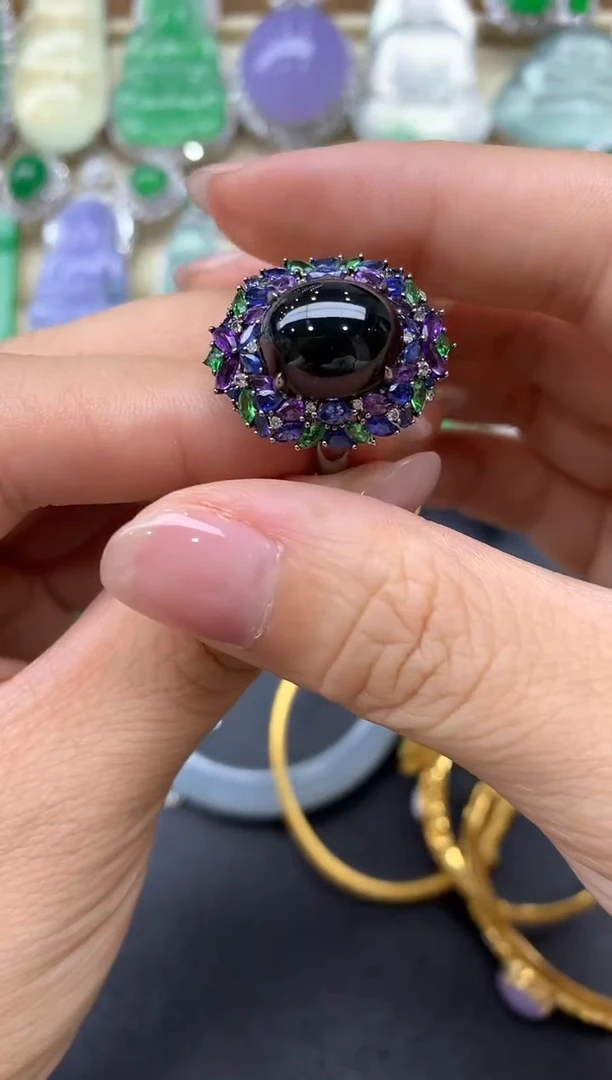 【闪购商品】翡翠戒指18K金镶嵌473-中国好珍宝