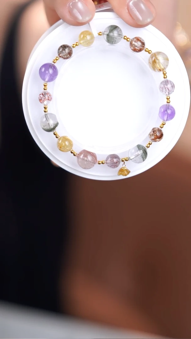 18K金镶嵌手链水晶@@@@@@