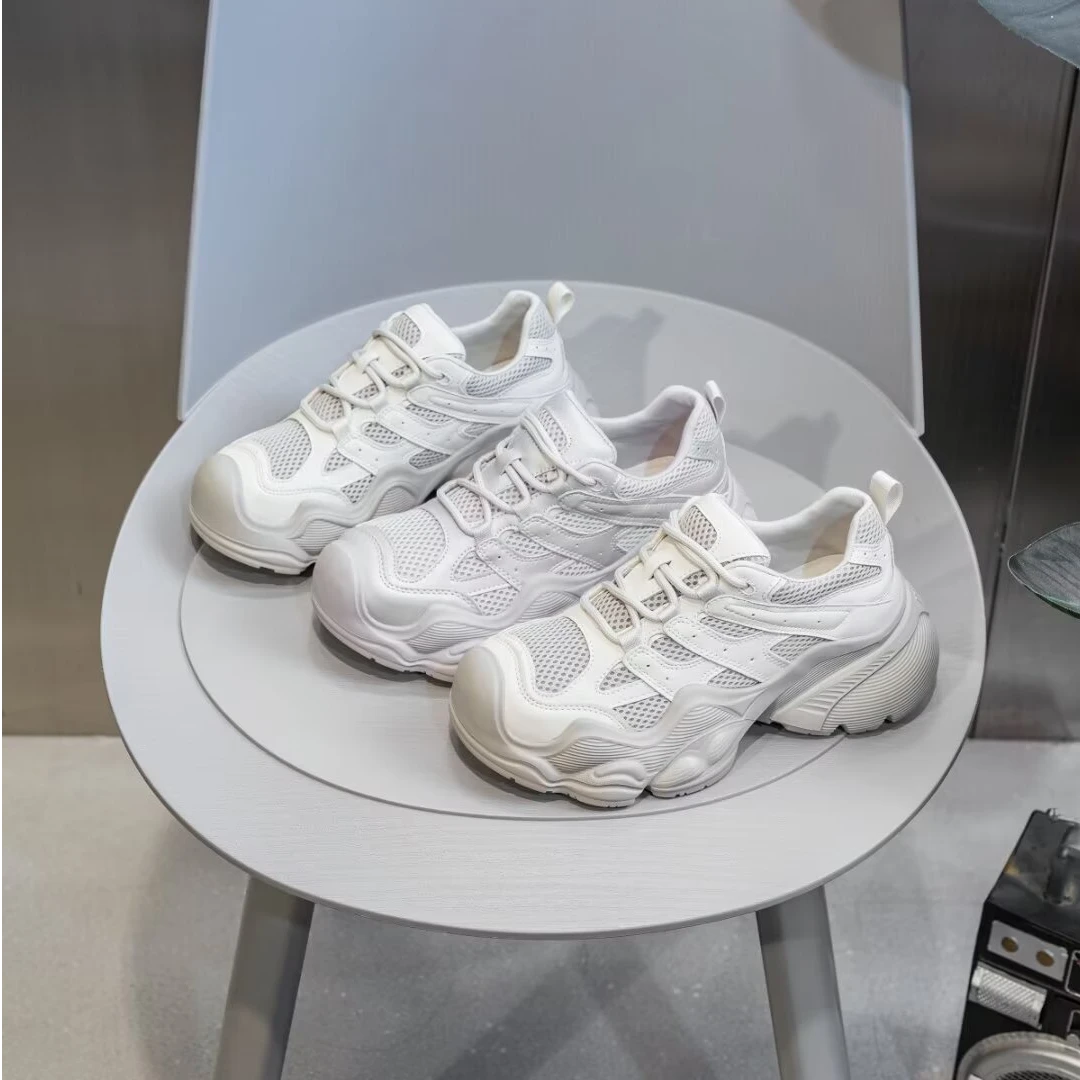 首谷正品轻便老爹鞋女2025新款厚底爆款舒适显脚小休闲运动鞋6119