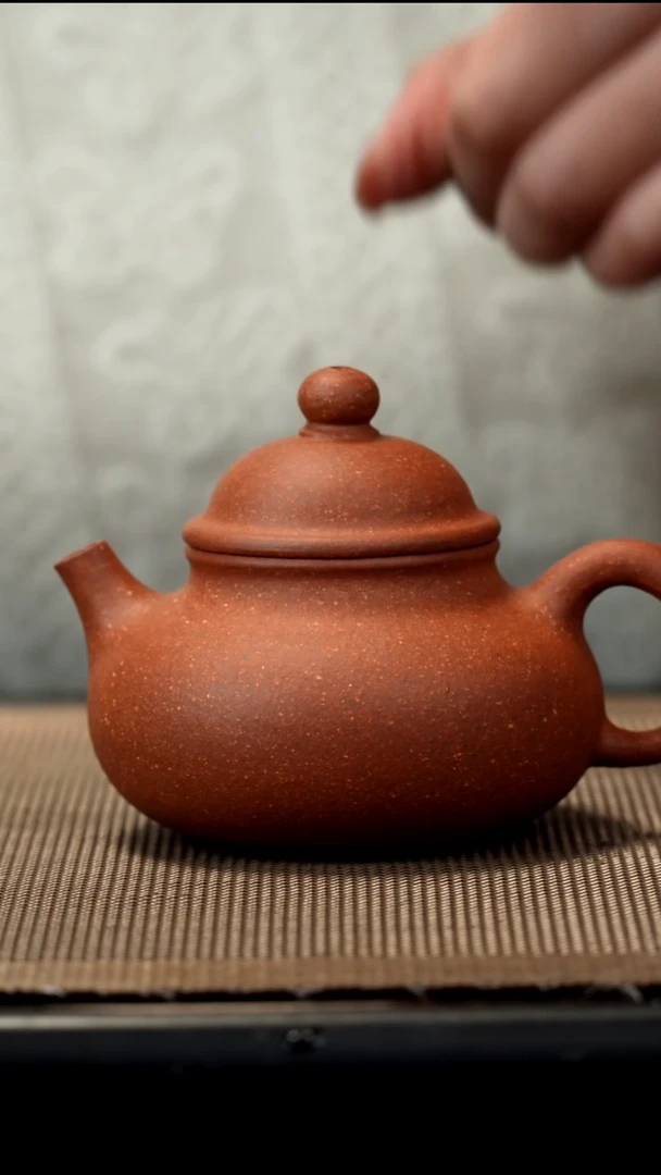 紫砂茶盏红降坡容天150CC