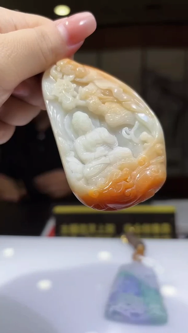 未镶嵌定制翡翠17/0826/C/发其一件/人物