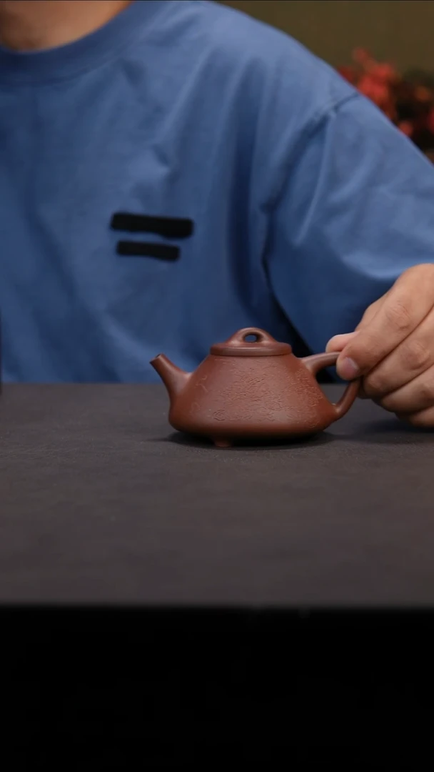 茶壶紫砂松**涛紫砂壶微瑕封釉高砂紫泥刻龙子冶