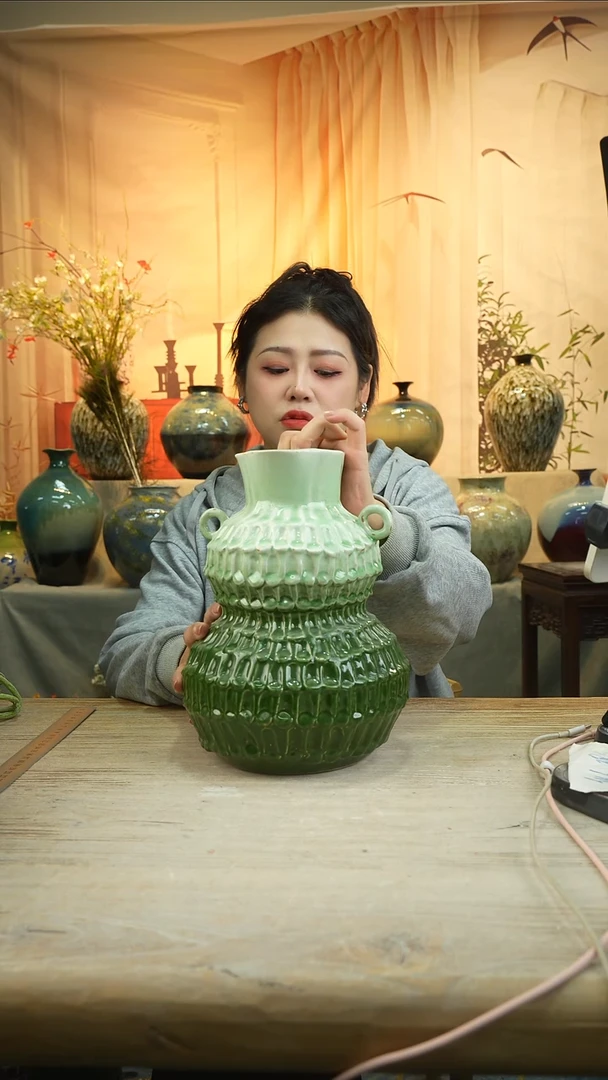 高29口9陶瓷花瓶花器