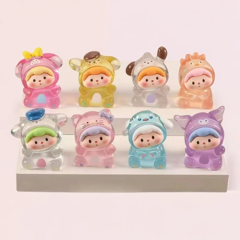 【直播拆】高透三丽鸥歪头崽崽diy树脂小摆件饰品