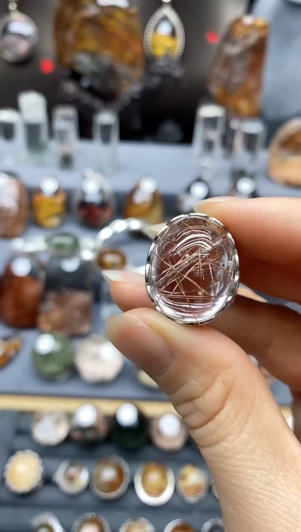 【闪购商品】水晶戒指银S925镶嵌水晶水晶