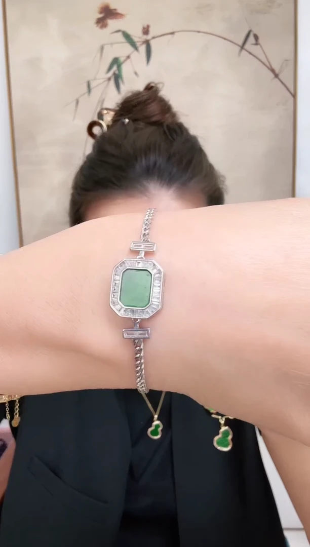 【闪购商品】翡翠颈饰银S925镶嵌手饰