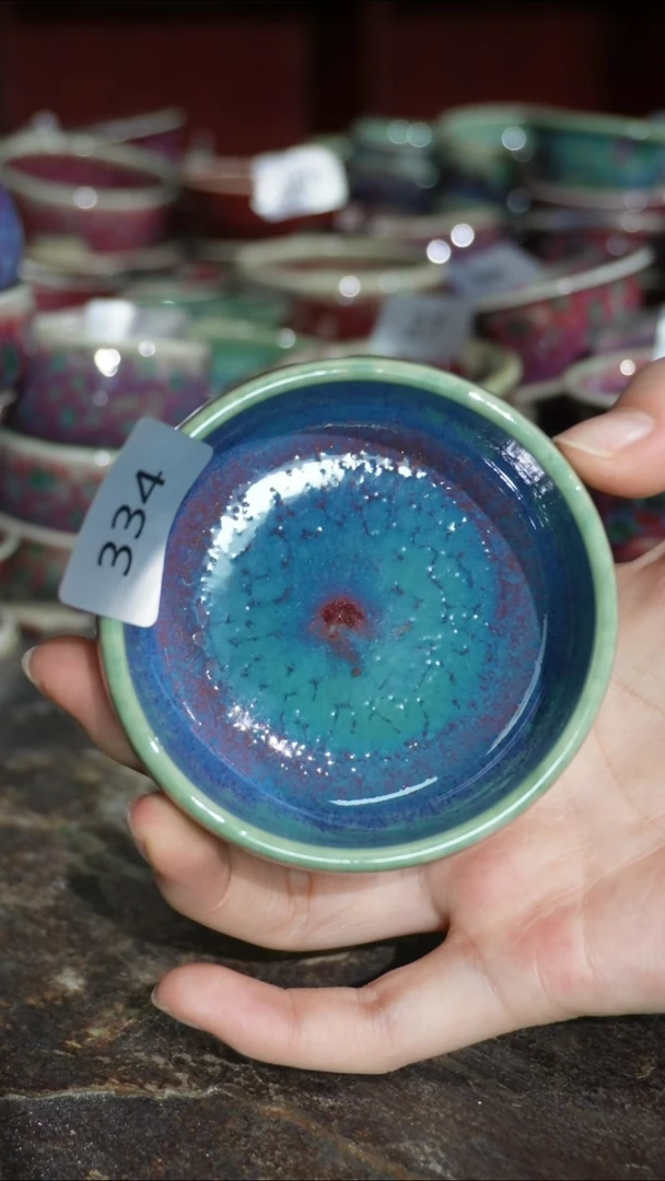 摆件精品窑变钧瓷茶器