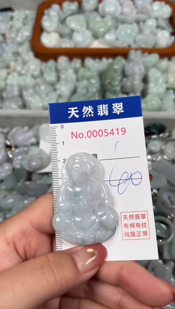 翡翠未镶嵌吊坠(不含链)5419