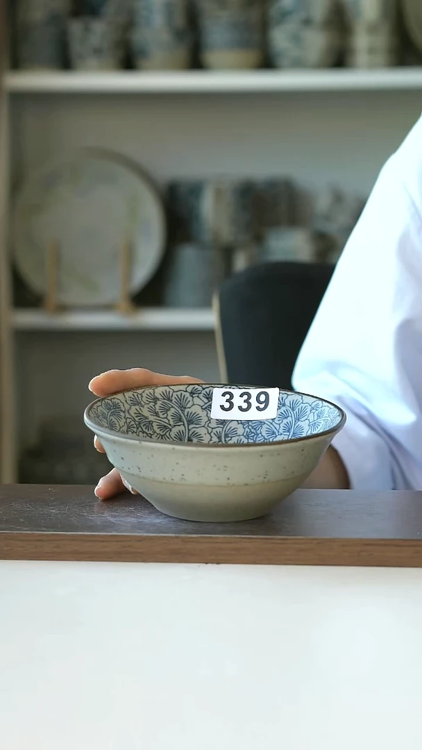 瑕疵339银杏早餐碗14.5cm@4-2@