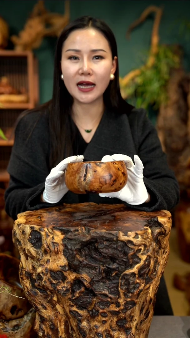 木雷击枣木聚宝盆