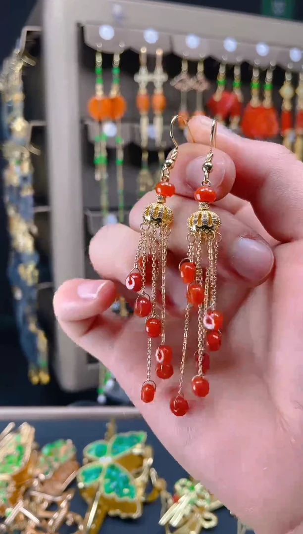 【闪购商品】翡翠耳饰合金0126翡翠饰品一个