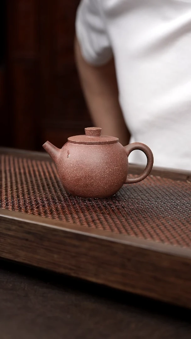 茶壶紫砂6-2 圆巨轮 灰