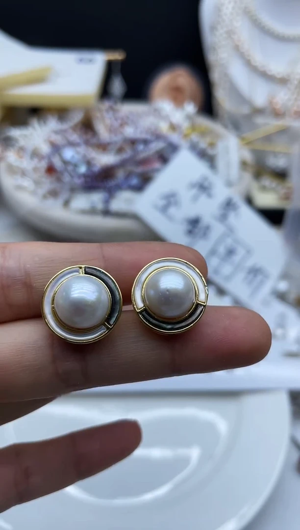 吊坠(不含链)未镶嵌淡水珍珠耳环