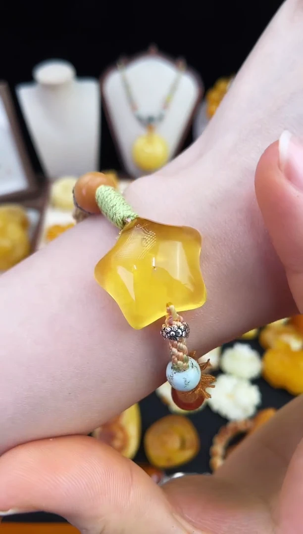 琥珀未镶嵌珠宝奇石柒月