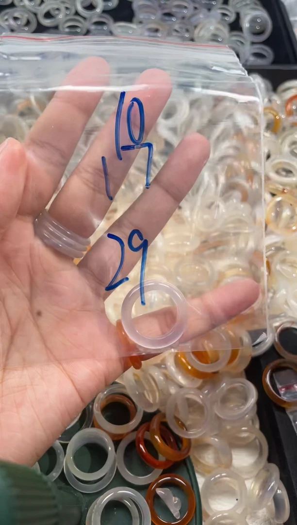 玛瑙/玉髓戒圈未镶嵌10