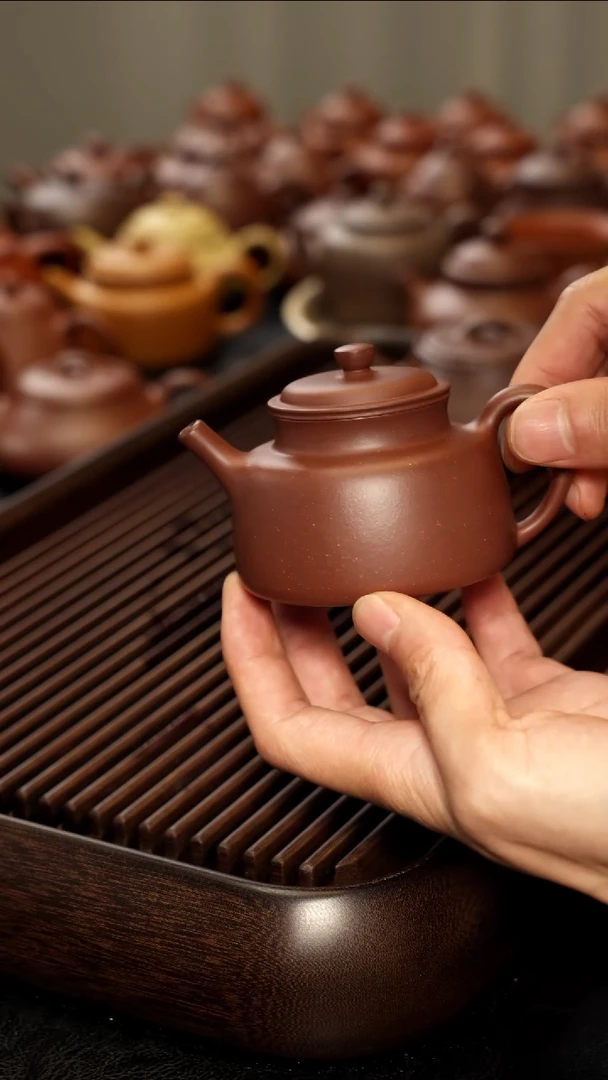 茶壶紫砂半手精工150cc言心壶现货