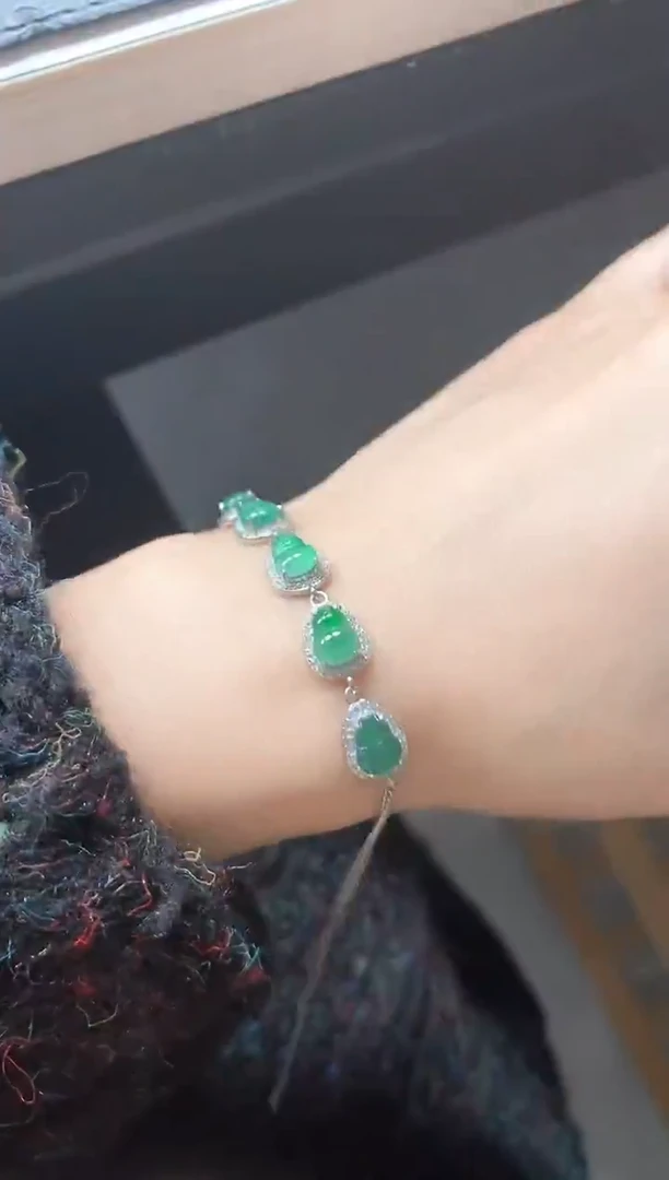 银S925镶嵌戒指翡翠51151