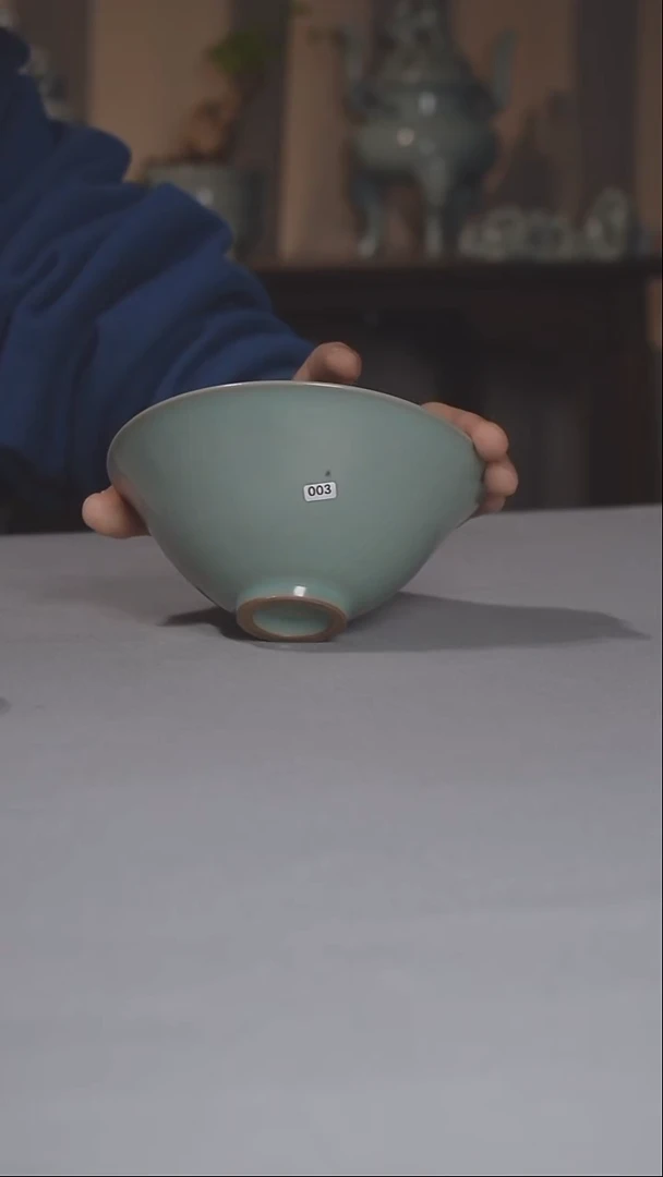 汝瓷003号瑕斗笠盏