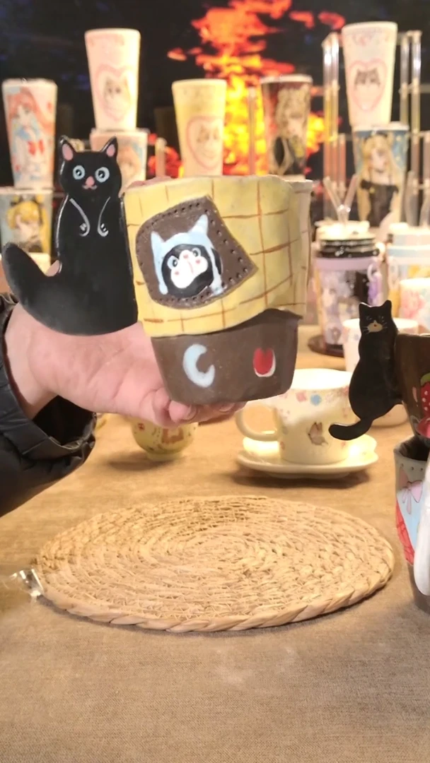 摆件陶景德镇文创手作