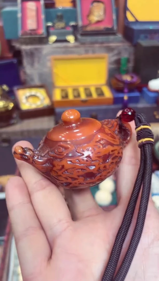 【闪购商品】蜜蜡珠宝奇石未镶嵌把把壶