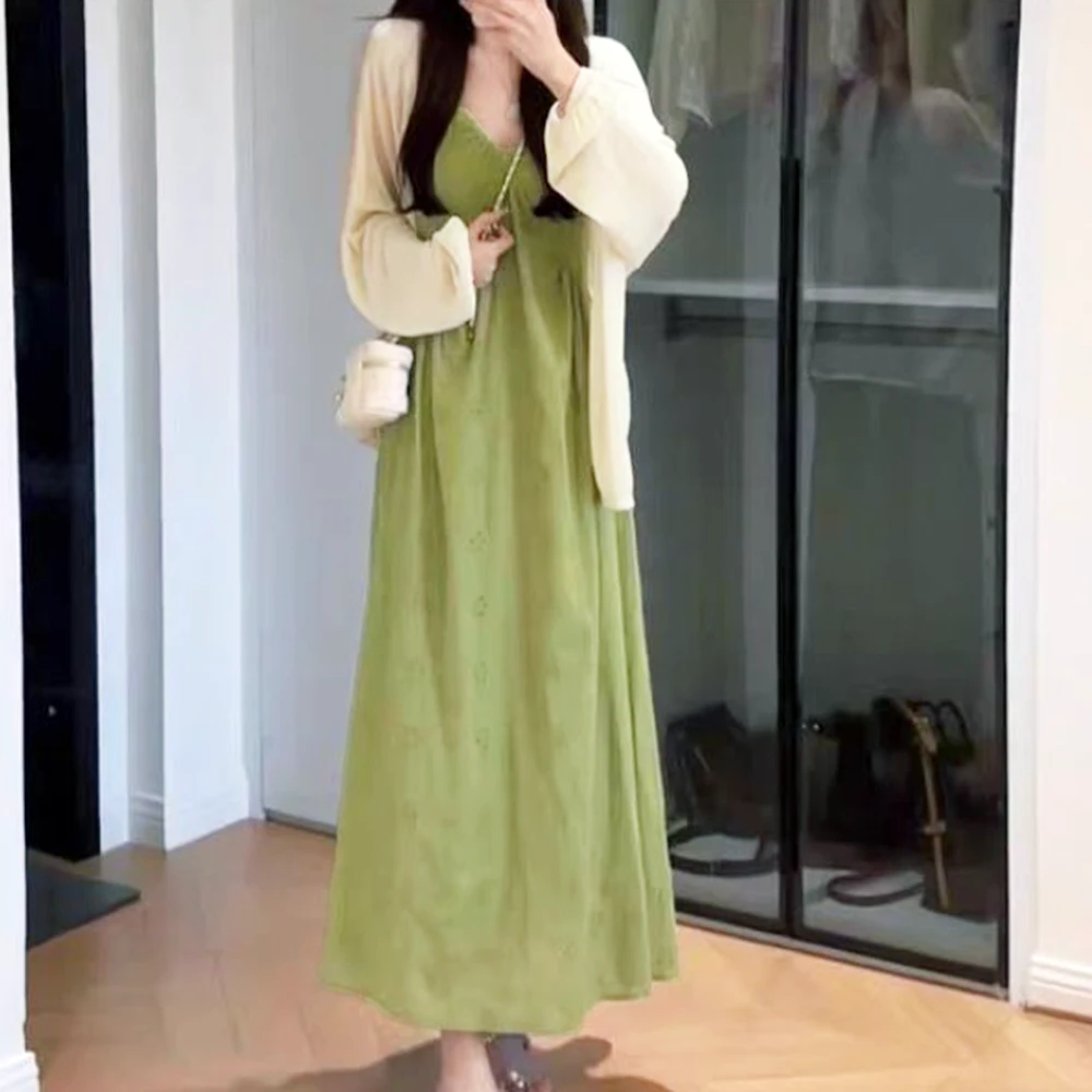 大码女装300斤胖MM气质显瘦简约纯色通勤连衣裙套装10029