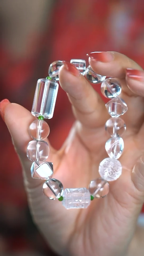 【闪购商品】水晶手串未镶嵌白水晶手串多样性发其一