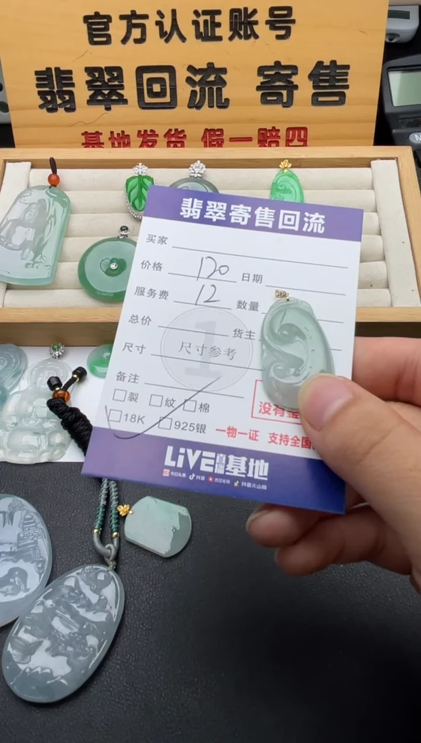 颈饰18K金镶嵌翡翠10147104