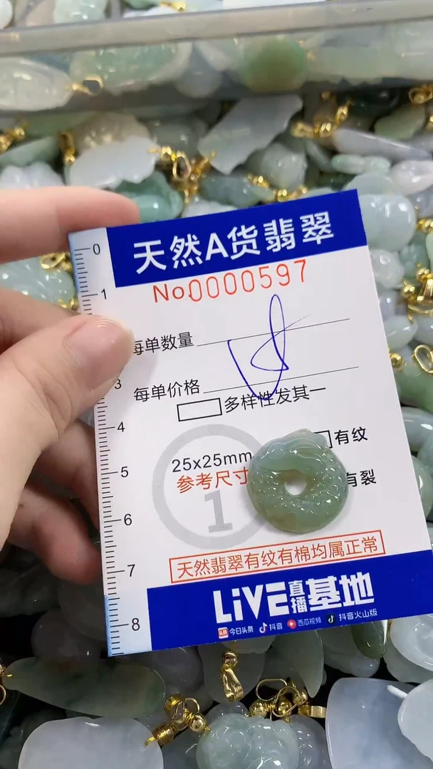 颈饰未镶嵌翡翠天然A货翡翠