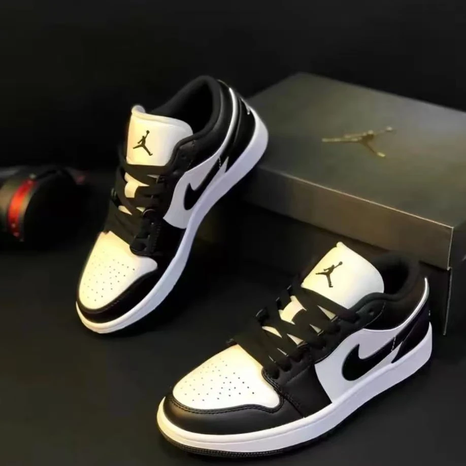 NIKE/耐克正品 Air Jordan 1 Low AJ1黑白熊猫经典板鞋DC0774-101