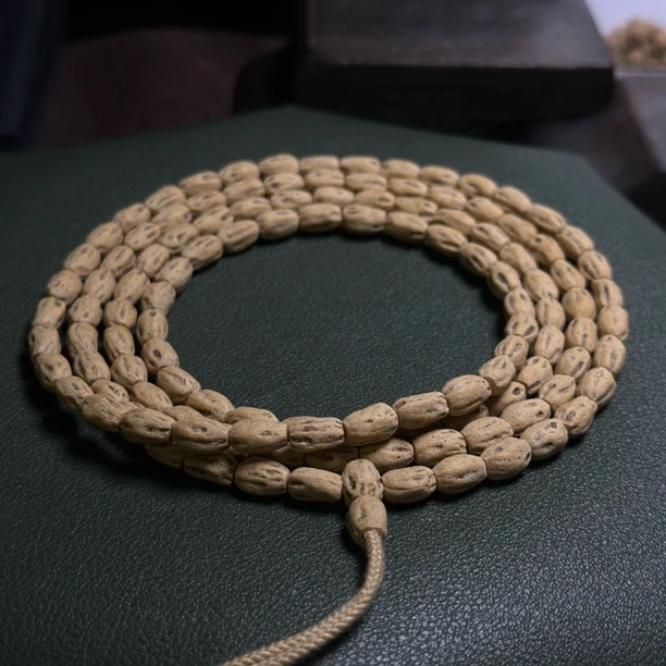 热振百香籽手串【舒意】微切高桩长腿鬼脸高油密108长串文玩