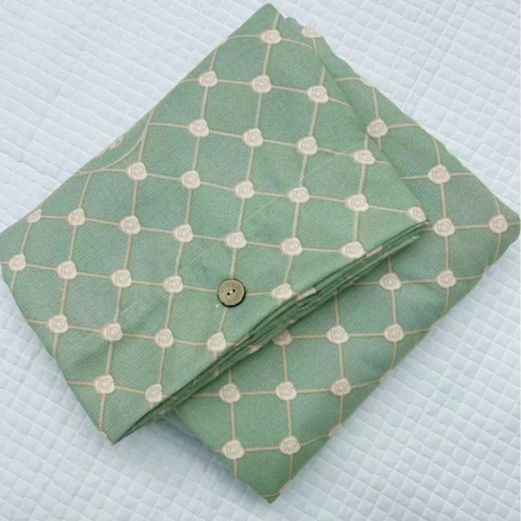 {花风絮绿}--亲肤棉双层纱被罩