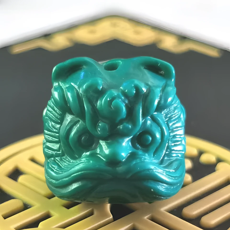 时尚饰品DIY配饰多样性发其一油绿醒狮大号