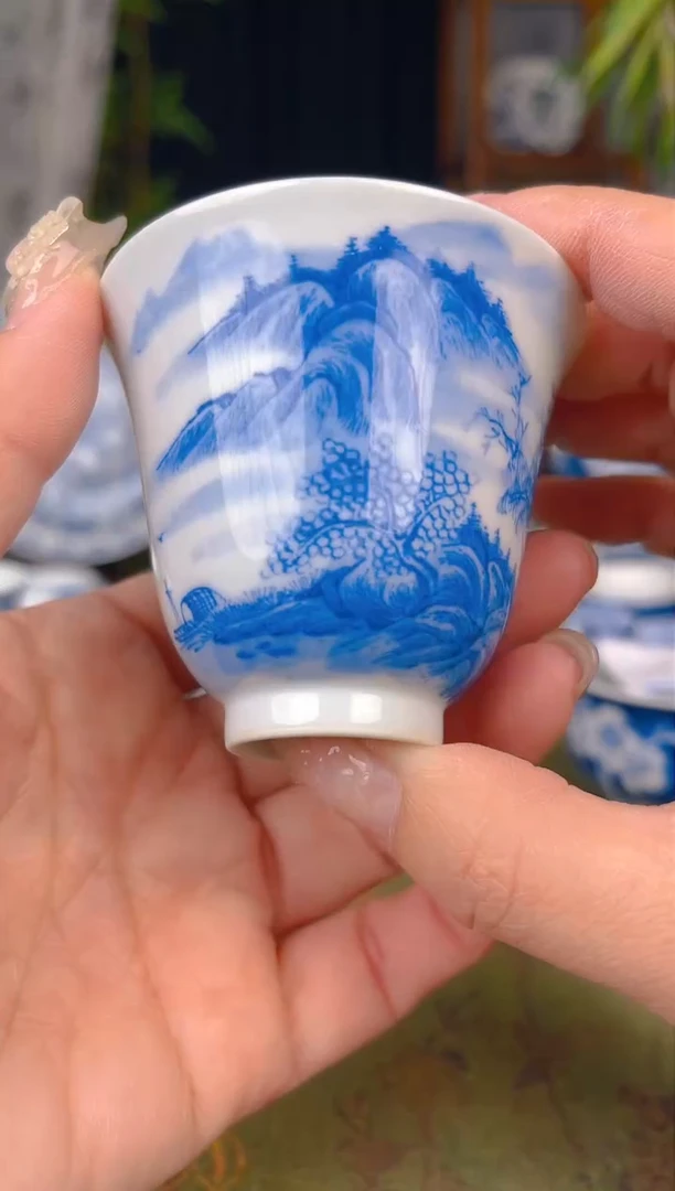 【闪购商品】杯子景德镇纯手工手绘陶瓷主人杯