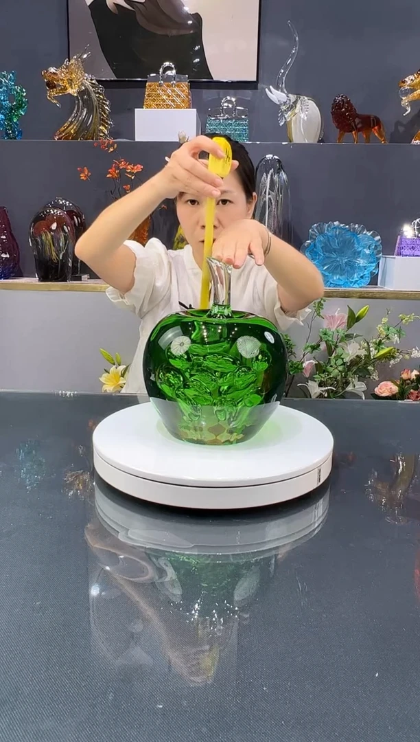 琉璃水晶琉璃摆件1个