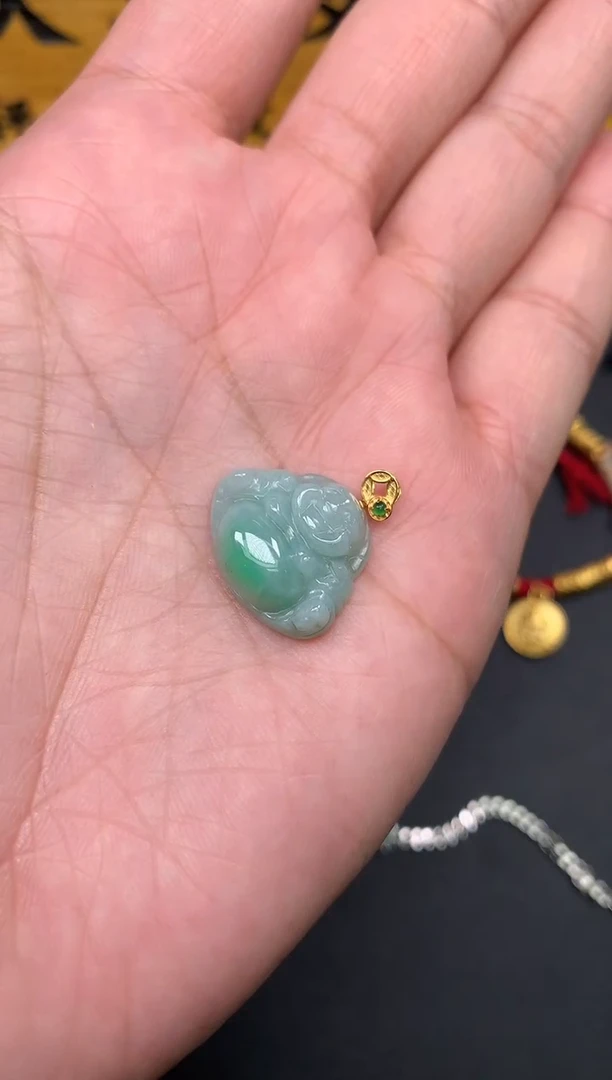 【闪购商品】翡翠颈饰18K金镶嵌一1399