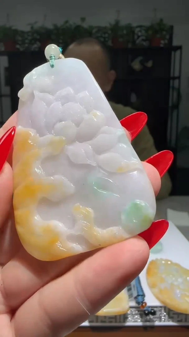 【闪购商品】翡翠颈饰未镶嵌天然翡翠A货吊坠