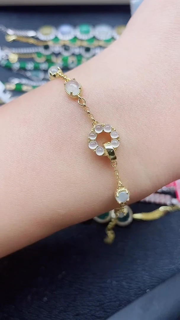 银S925镶嵌戒指翡翠1