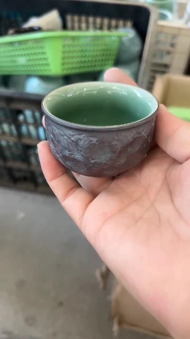 龙泉云间青瓷小米茶器