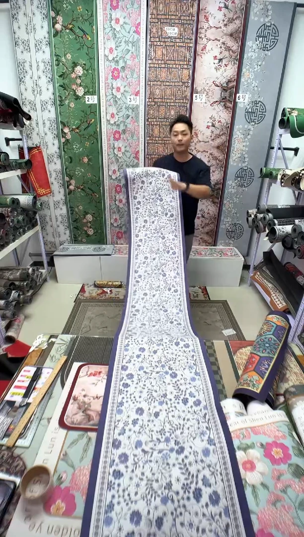 混纺45 260 牵牛花微瑕