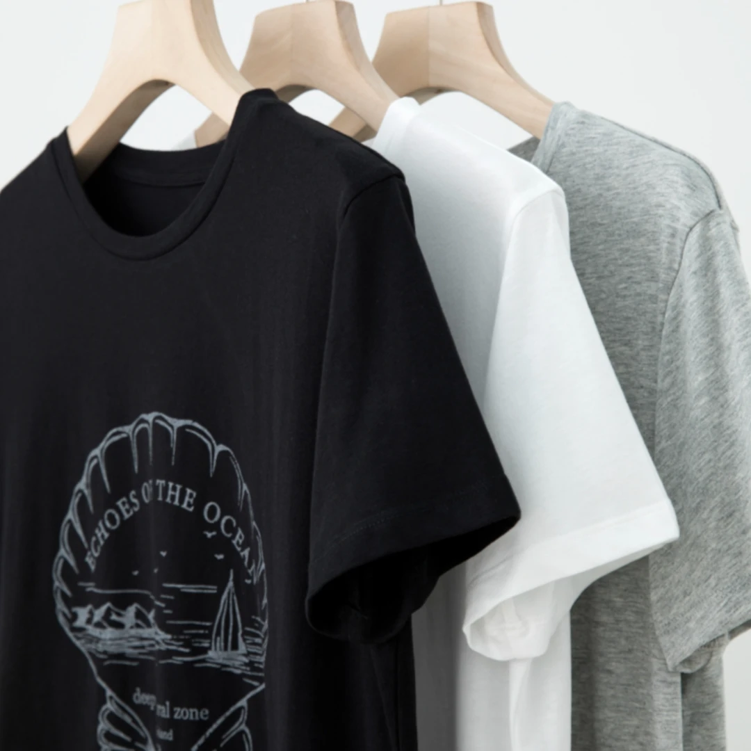 T百搭减龄印花圆领休闲T恤短袖NT3G0821