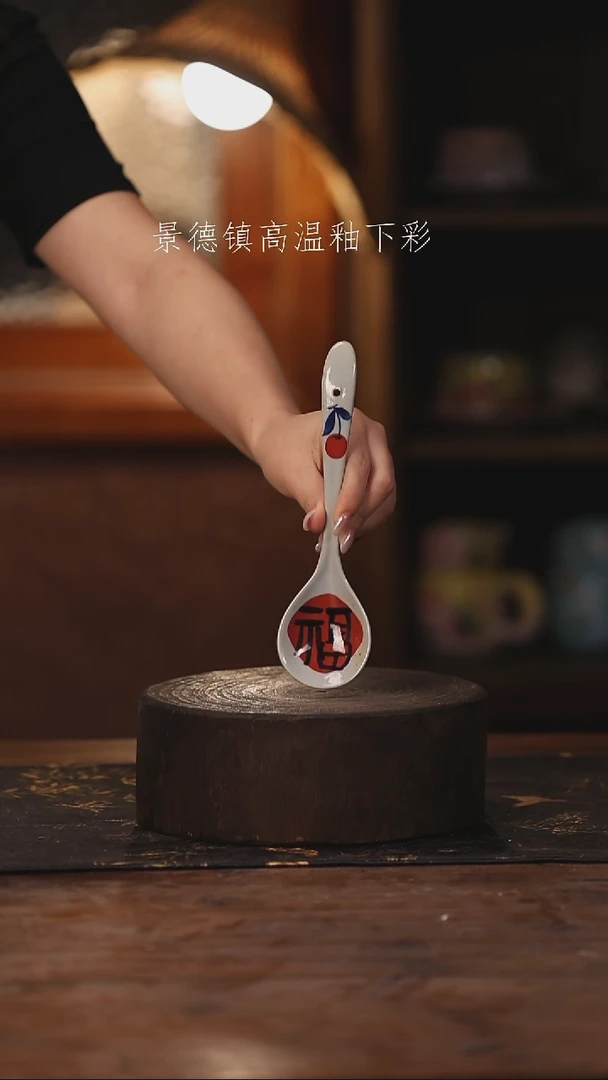 陶瓷景德镇高温釉下手绘陶瓷535