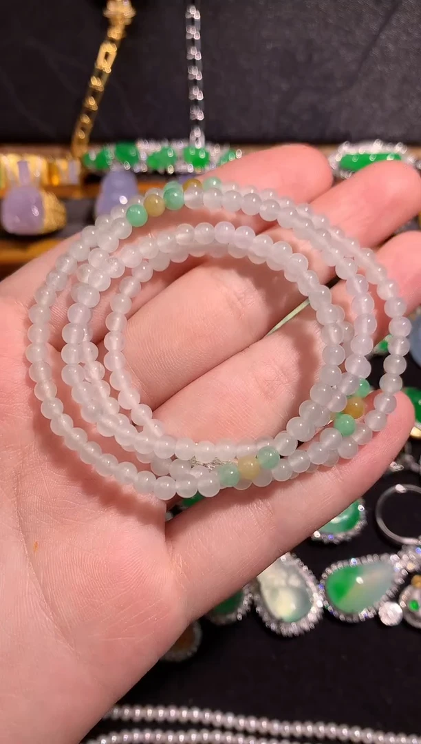 翡翠未镶嵌项链翡翠