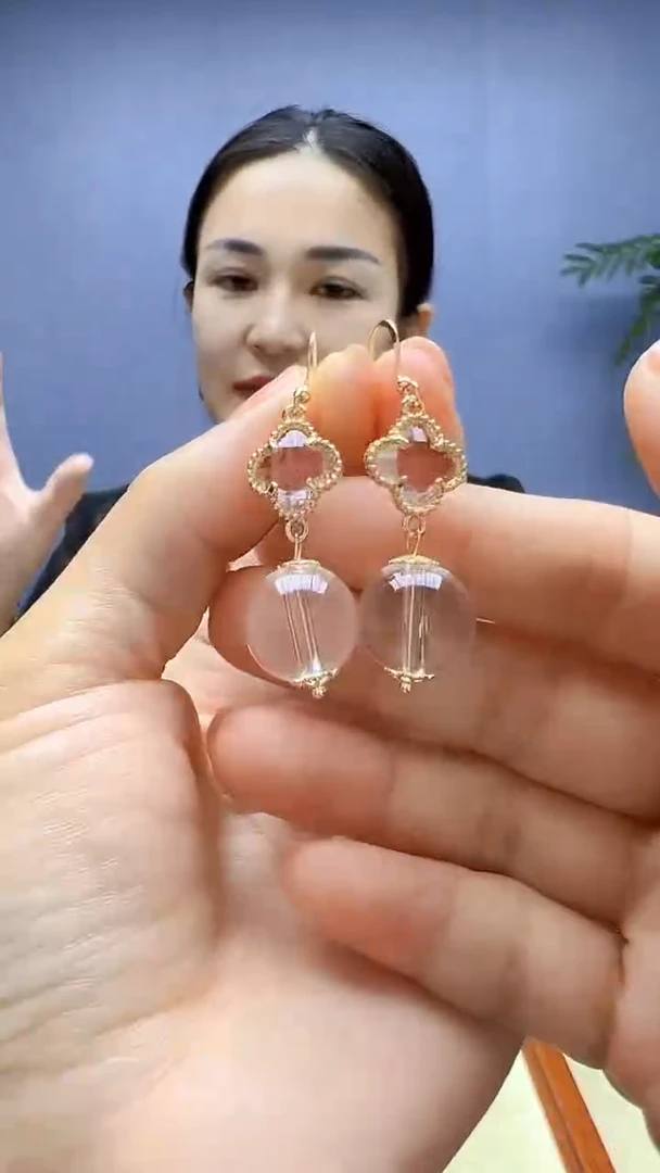 颈饰14K金镶嵌水晶丹丹diy颈饰