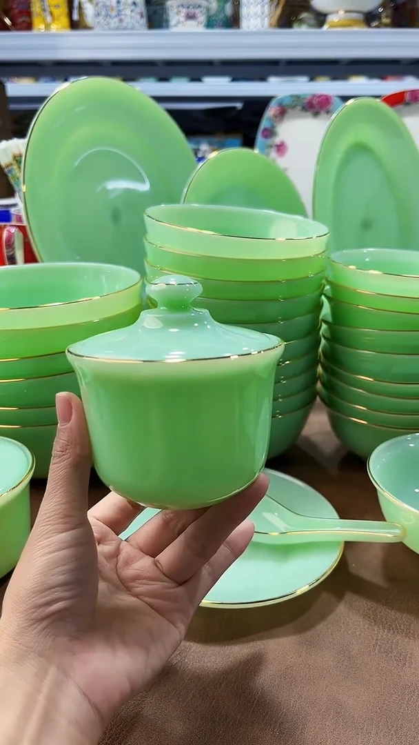 玉瓷炖盅6只景德镇